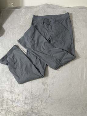 prAna Gray Convertible Hiking Pants Women’s 2 Nylon Zip Off Outdoor